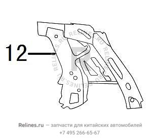 Side Wall INR plate RR UPR section LH