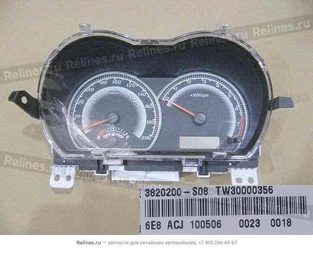 Combination instrument assy - 3820***S08