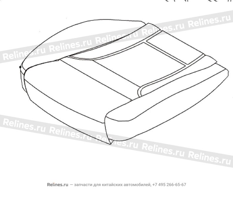 Cushion cover assy RR bench seat - 690230***08AD4