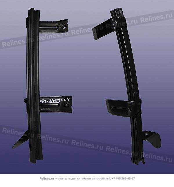 RR glass track-fr door LH