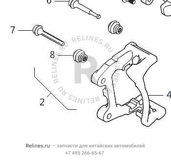 Brake caliper assy,RR RH - 35023***Y00A