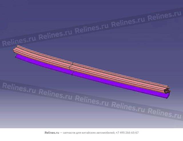 Уплотнитель противопыльный нижний двери передней левой - 61073***W09A