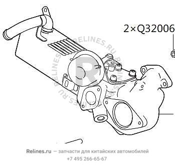 EGR coller assy