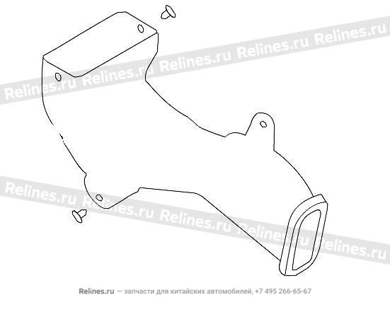 RR transition air duct assy