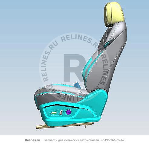 FR seat LH with buckle - 40200***AAABN