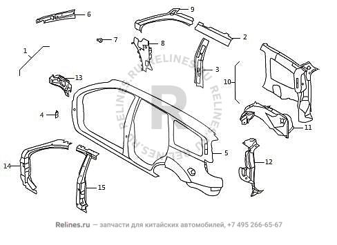 Side Wall assy,LH - 54011***51XA