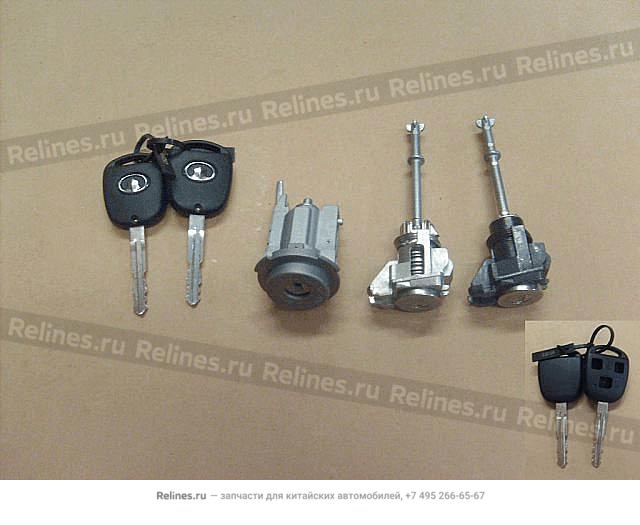 Lock cylinder-whole vehicle - 37042***08-B1