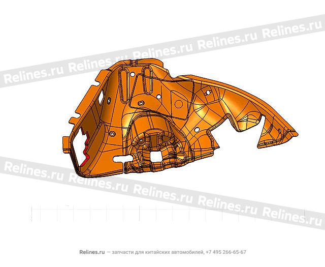 RR wheel cover INR plate sound insulatin - 54100***W09A