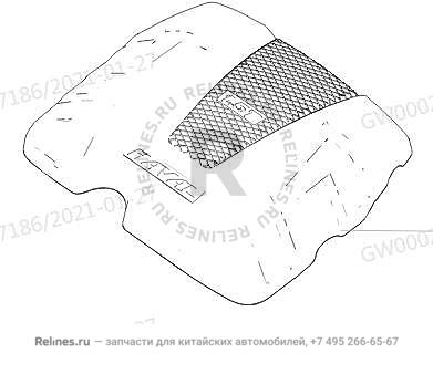 Крышка двигателя декоративная