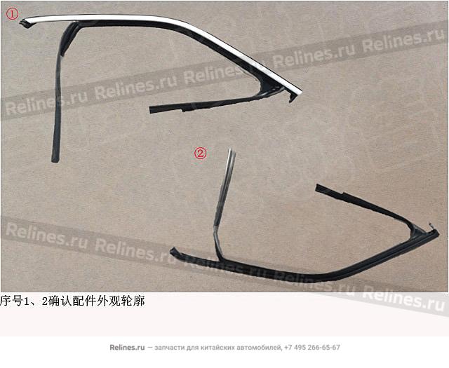 Рамка стекла двери передней левой - 61071***N04A