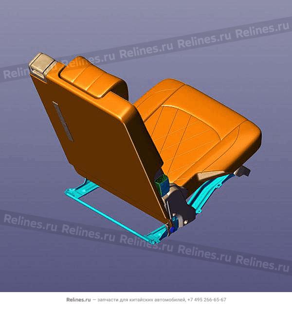 Seat LH with BUCKLE-3RD row