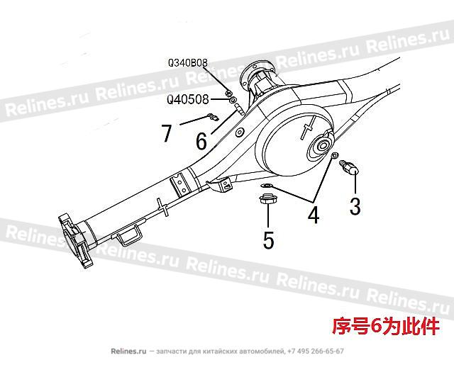 Short bolt-reducer - 2402***-D01