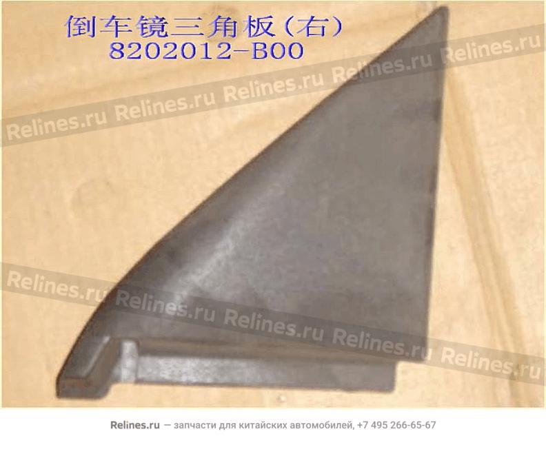 Triangular panel-door mirror RH - 8202***B00