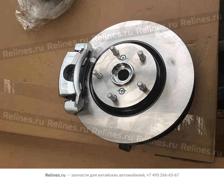 RF disc brake & steering knuckle assy