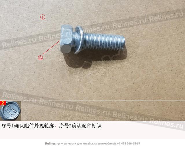 Hex bolt w/washer