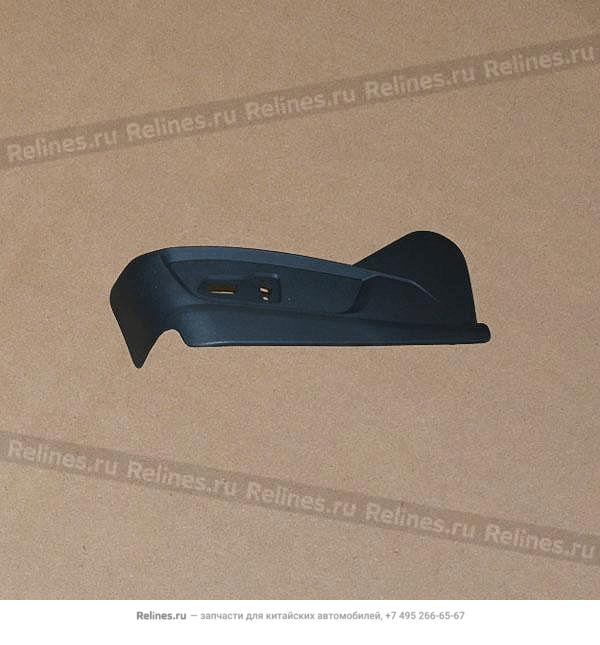 Front seat side shield - otr LH pwr