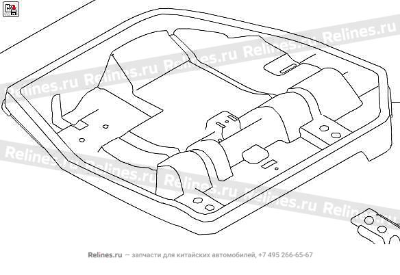 Skeleton assy,RR row RH seat - 70531***80XA