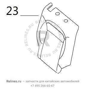 Обивка спинки сиденья заднего правого - 700580***86ADM