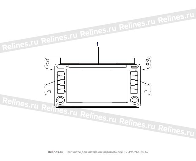 CD player w/brkt assy - 79018***08XA