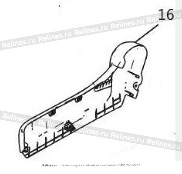 Накладка водительского сидения правая - 680310***01A8P
