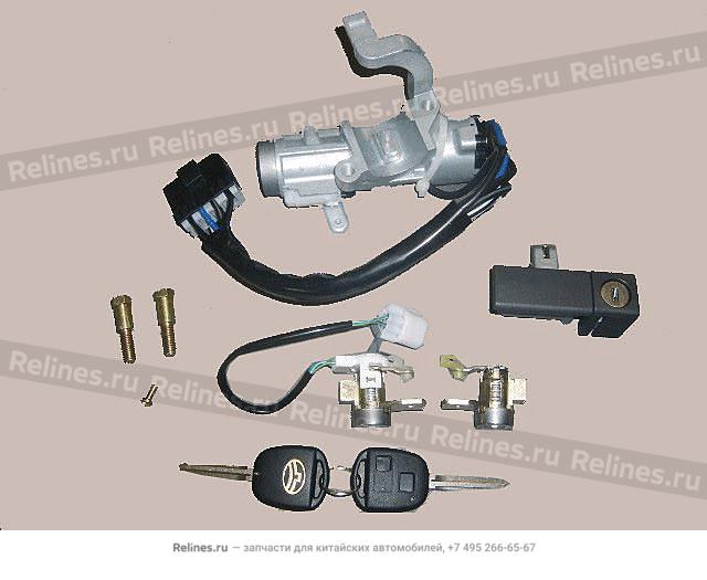 Замок зажигания с комплектом личинок - 3704***P00