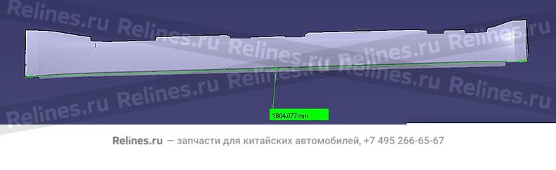 Накладка порога левая - 101***556