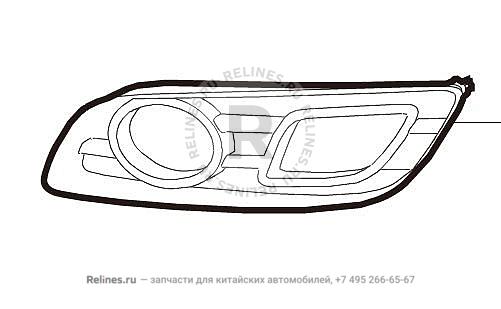 Накладка декоративная противотуманной фары передней левой - 28031***1AXA