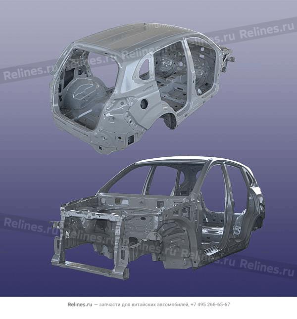 Vehicle body frame - T21-5***10-DY