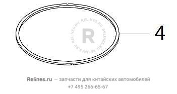 Кольцо поршневое маслосъемное - 1004***EB03