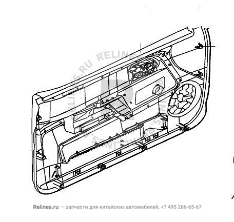 INR trim panel assy FR door RH - 610220***0XE84