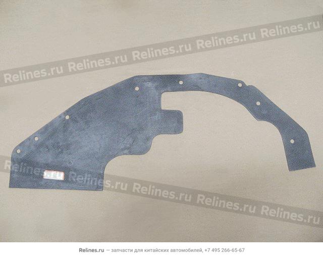 Wheel mudguard rubber gasket LH FR - 5512***K12