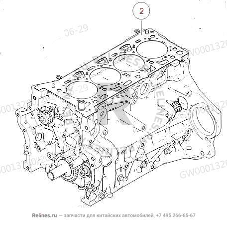 Блок цилиндров в сборе - 1000***EC36