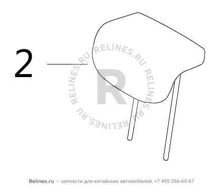 Подголовник сиденья заднего центральный - 700820***01AZ6