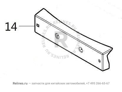 Панель крепления переднего номерного знака - 28033***80XA