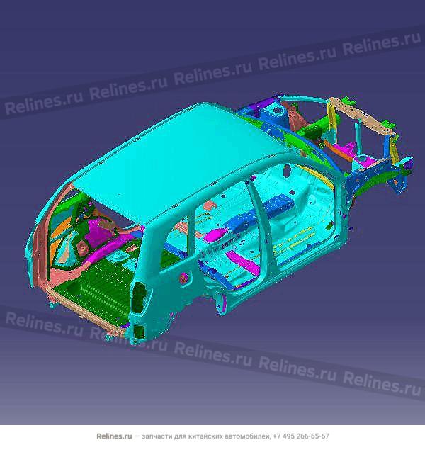 Vehicle body frame