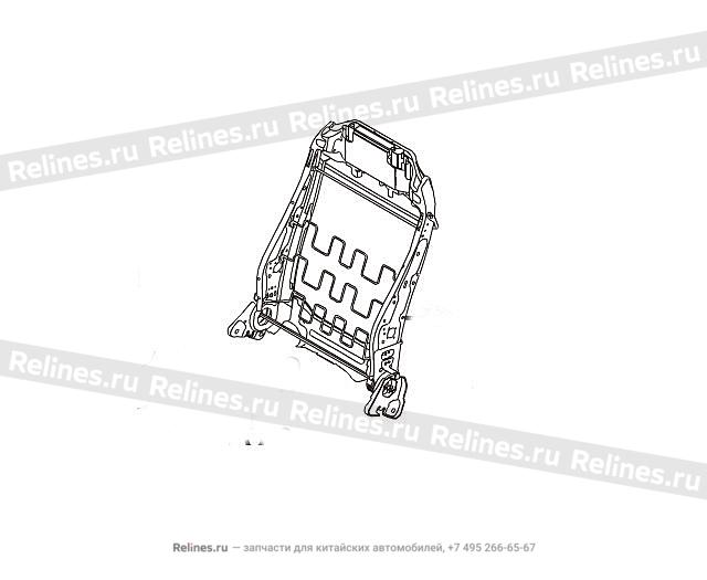 Backrest frame assy assist driver seat - 69017***V08A