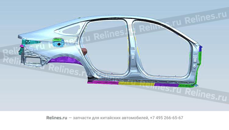 Боковина кузова правая M1E