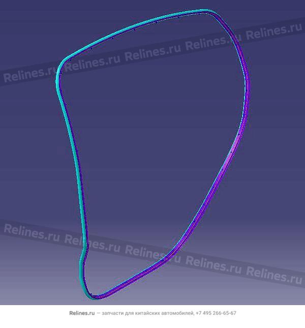 Уплотнитель задней левой двери M1D/M1DFL2/J60/M1DFL3 - J60-***213