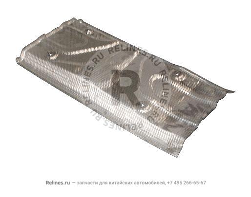 Heat insulation plate - RR silencer assy