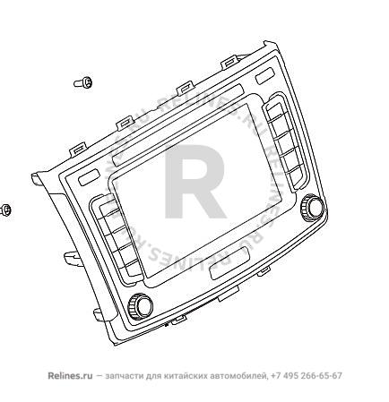 Multimedia player screen assy