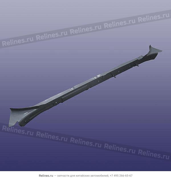 Reinforcement beam-fr retaining plate