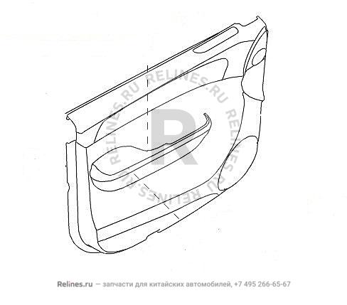 INR guard plate assy-fr door LH - 61025***W09AB