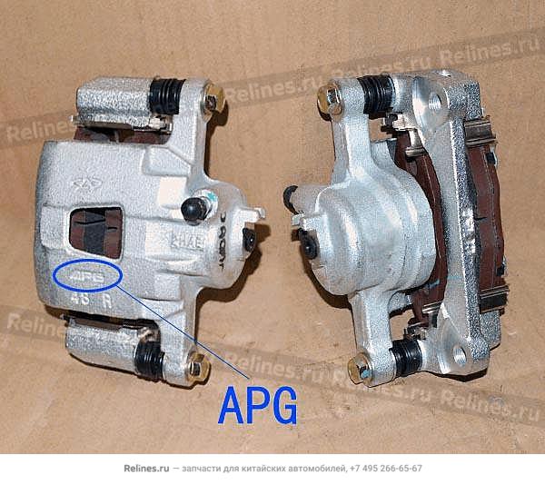 FR brake caliper-rh - S11-6A***1060BC