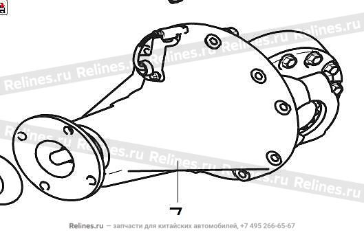 Редуктор задний и дифференциал в сборе - 24024***V86A