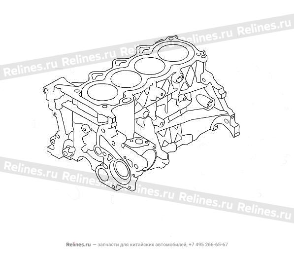 Блок цилиндров ДВС - 10021***G01T
