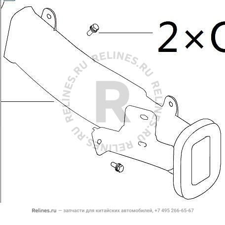 RR transition air duct no.2 assy