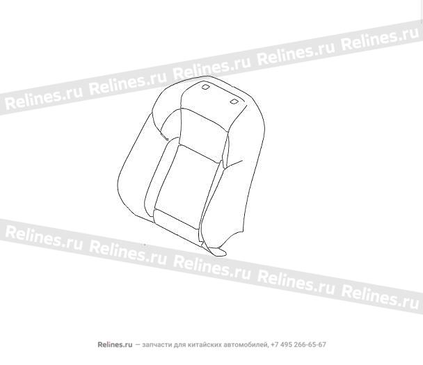 Подушка спинки водительского сиденья в сборе