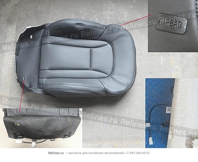 Side airbag leather backrest cushion ass