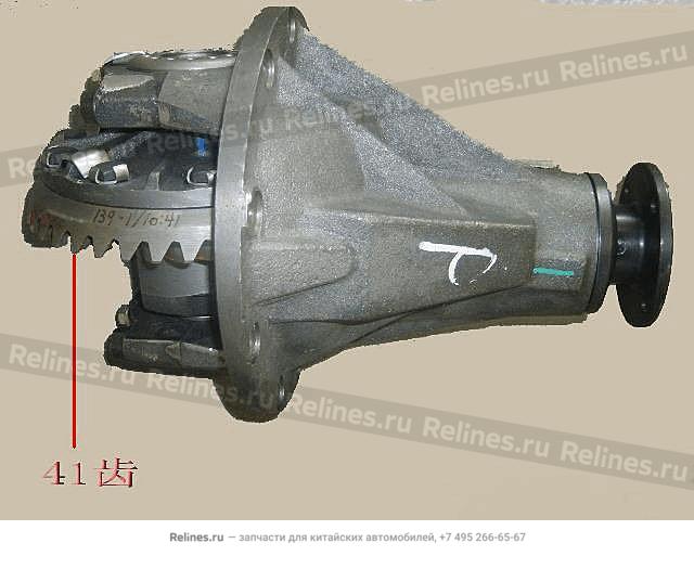 Reducer&diff assy(involute spline)