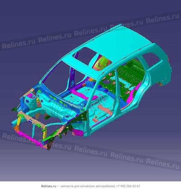 Vehicle body frame